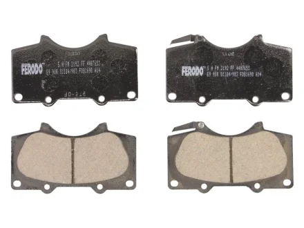 Комплект гальмівних колодок передн, LEXUS GX, LX MITSUBISHI PAJERO IV TOYOTA 4 RUNNER IV, 4 RUNNER V, COROLLA, FJ CRUISER, FORTUNER, HILUX VII, HILUX VIII, LAND CRUISER 1.4-5.7 03.96- FERODO FDB1698