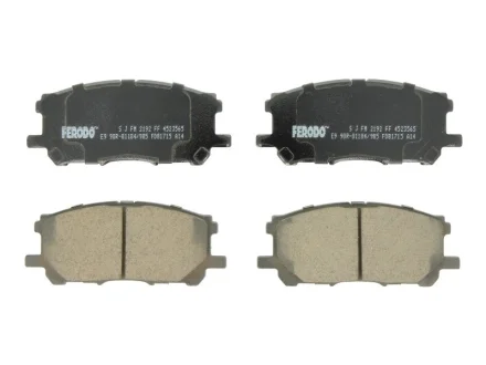 Комплект гальмівних колодок задн/передн, LEXUS GS, RC, RX TOYOTA HARRIER, HIGHLANDER / KLUGER 2.4-5.0 09.00- FERODO FDB1715