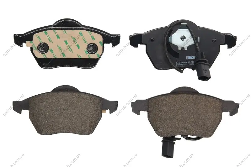 Комплект гальмівних колодок передн, AUDI A4 B5, A6 C5 SKODA SUPERB I VW PASSAT B5, PASSAT B5.5 1.6-3.0 11.94-03.08 FERODO FDB1717 (фото 1)