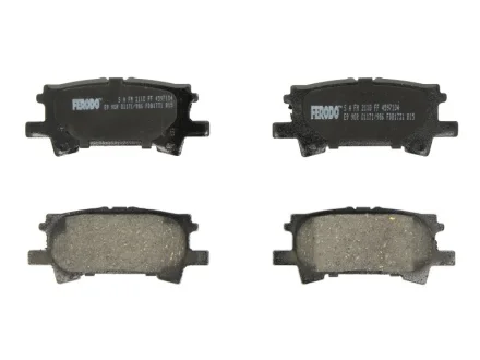 Комплект гальмівних колодок задн, LEXUS RX TOYOTA HARRIER, HIGHLANDER / KLUGER 2.4-3.5 09.00-12.13 FERODO FDB1731