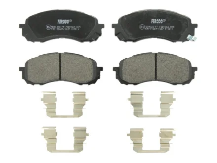 Комплект гальмівних колодок передн (із замком), SUBARU IMPREZA 1.5/1.6 10.00- FERODO FDB1863