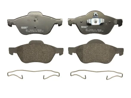 Комплект гальмівних колодок передн (із замком), RENAULT CLIO III, LAGUNA, MEGANE II, SCENIC II 1.4-2.0D 09.02- FERODO FDB1866