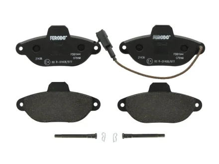 Комплект гальмівних колодок передн, FIAT 500, PANDA, PUNTO, SEICENTO / 600 FORD KA 0.9-1.2LPG 11.97- FERODO FDB1944