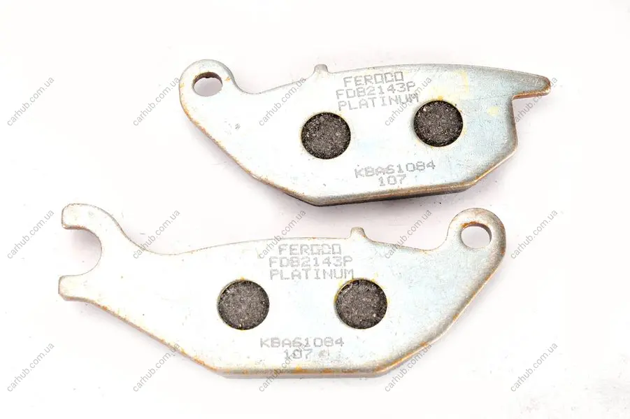 Гальмівні колодки задн, призначення: шосейне, матеріал: platinum-P, 42,5x107,2x10мм HONDA CBR, XL 125 2001-2012 FERODO FDB2143P (фото 1)