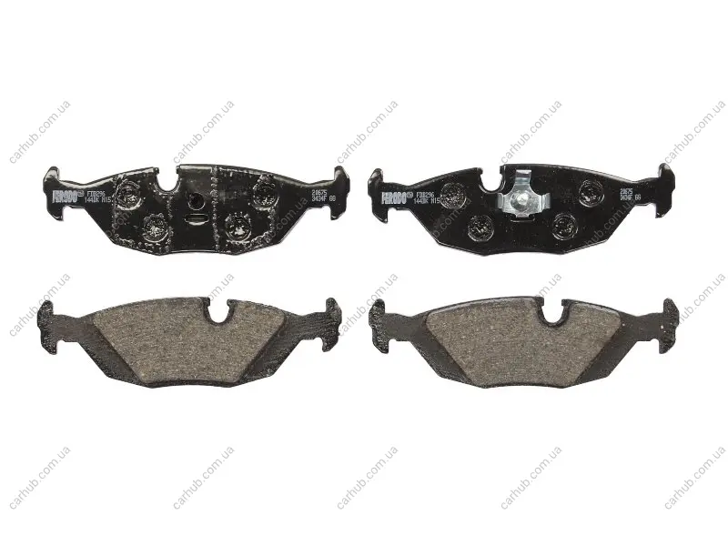 Комплект гальмівних колодок задн (із замком), BMW 3 (E30), 5 (E28), 6 (E24), 7 (E23), Z3 (E36) 1.6-3.5 04.76-06.00 FERODO FDB296 (фото 1)