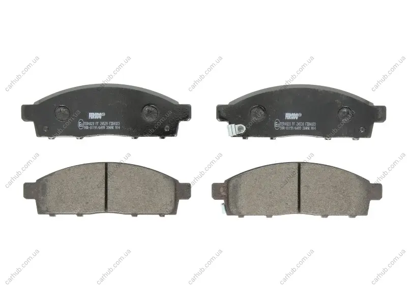 Комплект гальмівних колодок передн, FIAT FULLBACK MITSUBISHI L200, L200 / TRITON, PAJERO SPORT II 2.2D-3.5 11.05- FERODO FDB4023 (фото 1)