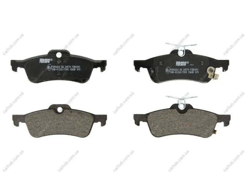 Комплект гальмівних колодок задн, DAIHATSU CHARADE VIII TOYOTA YARIS, YARIS / VIOS 1.0-1.8 01.05- FERODO FDB4041 (фото 1)
