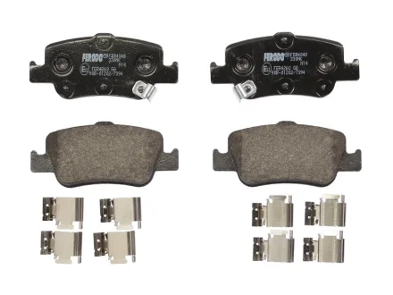 Комплект гальмівних колодок задн, TOYOTA AURIS, COROLLA 1.2-2.2D 10.06-08.19 FERODO FDB4048
