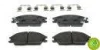 Комплект гальмівних колодок передн, HONDA ACCORD II HYUNDAI ACCENT, ACCENT I, ACCENT II, GETZ, LANTRA I, LANTRA II, PONY, PONY / EXCEL, S 1.1-1.8 09.83-12.10 FERODO FDB4076 (фото 2)