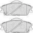 Комплект гальмівних колодок передн, HONDA ACCORD II HYUNDAI ACCENT, ACCENT I, ACCENT II, GETZ, LANTRA I, LANTRA II, PONY, PONY / EXCEL, S 1.1-1.8 09.83-12.10 FERODO FDB4076 (фото 4)