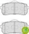 Комплект гальмівних колодок задн, HYUNDAI H-1 CARGO, H-1 TRAVEL, IX55 KIA CARNIVAL II, CARNIVAL III, SORENTO III MAZDA CX-30 2.0D-3.8 07.02- FERODO FDB4114 (фото 1)