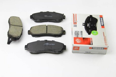 Комплект гальмівних колодок передн, GREAT WALL HOVER H6 HONDA CR-V II, CR-V III, CR-V IV, CR-V V, ODYSSEY SUBARU LEGACY VI 1.5-3.6 09.01- FERODO FDB4161