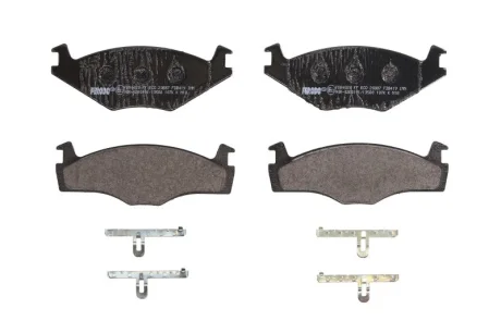 Комплект гальмівних колодок передн, SEAT CORDOBA, CORDOBA VARIO, IBIZA II, INCA, TOLEDO I VW CADDY I, GOLF I, GOLF II, GOLF III, JETTA I, JETTA II, PASSAT B1, PASSAT B2 1.0-2.8 04.74-06.03 FERODO FDB419