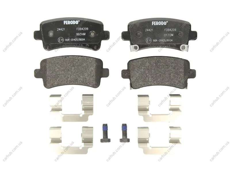 Комплект гальмівних колодок задн, BUICK LA CROSSE CHEVROLET MALIBU OPEL INSIGNIA A, INSIGNIA A COUNTRY SAAB 9-5 1.6-3.6 07.08- FERODO FDB4209 (фото 1)