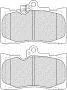 Комплект гальмівних колодок передн, LEXUS GS, IS II, IS III, RC TOYOTA MARK X II 2.0-4.6 04.05- FERODO FDB4216