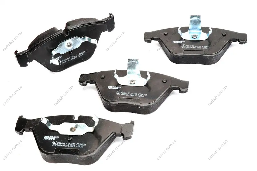 Комплект гальмівних колодок передн, BMW 3 (E90), 3 (E91), 3 (E92), 3 (E93), 5 (E61), X1 (E84), Z4 (E89) 3.0/3.0D 12.04-08.16 FERODO FDB4221 (фото 1)