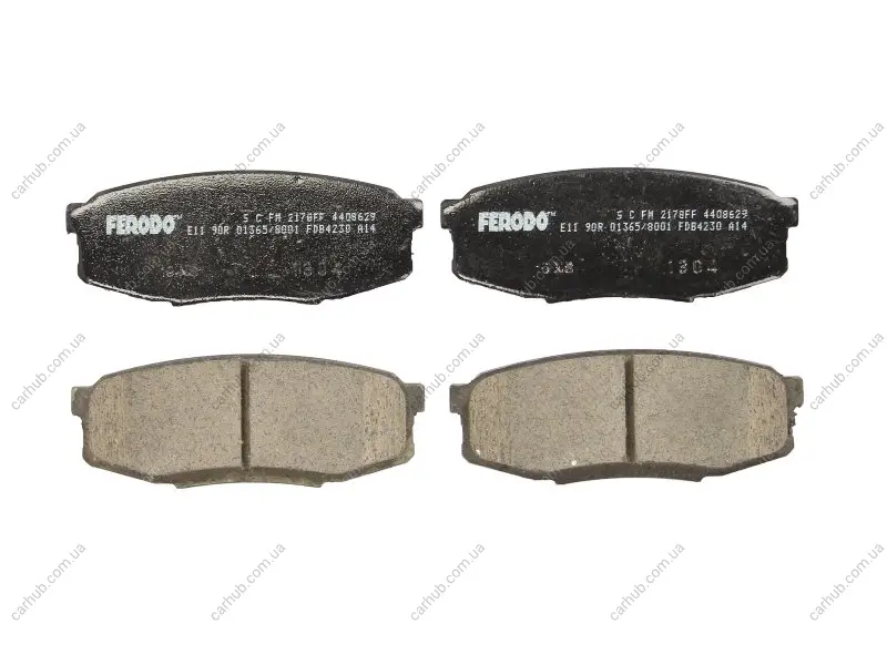 Комплект гальмівних колодок задн, LEXUS LX TOYOTA LAND CRUISER 200, LAND CRUISER 90, SEQUOIA, TUNDRA 3.0D-5.7ALK 02.00- FERODO FDB4230 (фото 1)