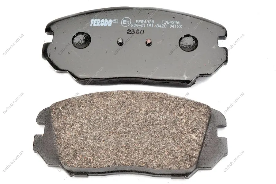 Комплект гальмівних колодок передн, HONDA CIVIC VIII HYUNDAI GRANDEUR, SONATA V, TUCSON KIA OPIRUS 1.6-3.8 06.04-05.13 FERODO FDB4246 (фото 1)