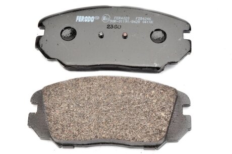 Комплект гальмівних колодок передн, HONDA CIVIC VIII HYUNDAI GRANDEUR, SONATA V, TUCSON KIA OPIRUS 1.6-3.8 06.04-05.13 FERODO FDB4246