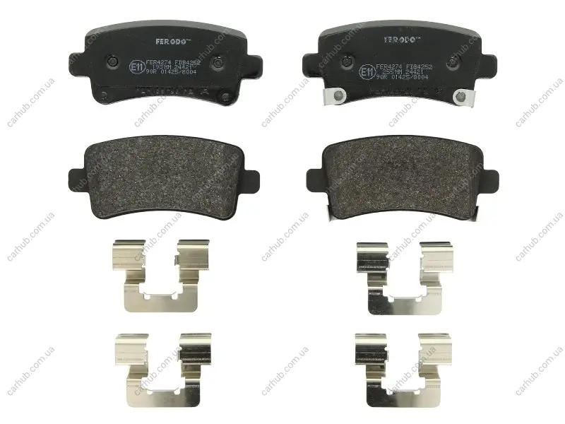 Комплект гальмівних колодок задн, BUICK LA CROSSE CHEVROLET MALIBU OPEL INSIGNIA A, INSIGNIA A COUNTRY SAAB 9-5 1.4-3.6 07.08- FERODO FDB4252 (фото 1)