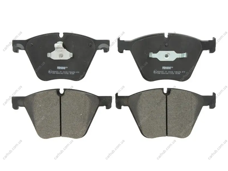 Комплект гальмівних колодок передн, BMW 5 GRAN TURISMO (F07), 7 (F01, F02, F03, F04), X5 (E70), X5 (F15, F85), X6 (E71, E72), X6 (F16, F86) 3.0D-6.0 10.07-07.19 FERODO FDB4258 (фото 1)