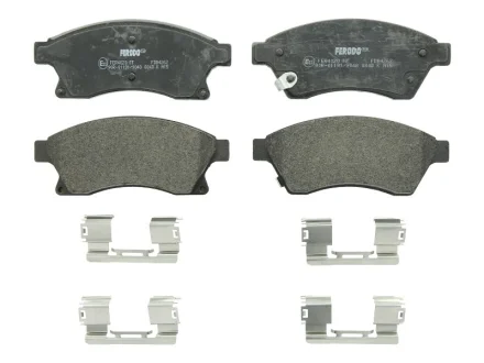 Комплект гальмівних колодок передн, CHEVROLET AVEO, CRUZE OPEL ANTARA A, ASTRA J, ASTRA J GTC 1.2-2.2D 05.09- FERODO FDB4262