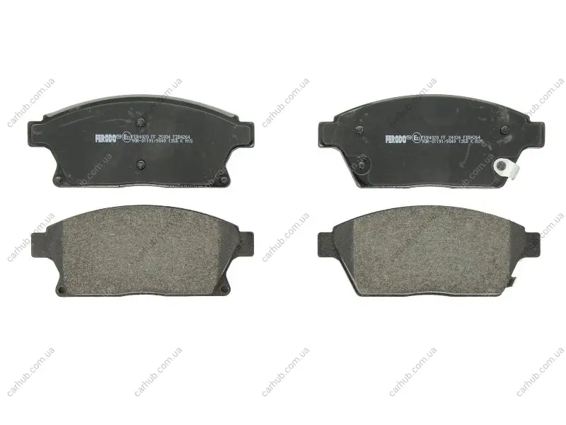 Комплект гальмівних колодок передн, CADILLAC ATS CHEVROLET CRUZE, ORLANDO, TRAX, VOLT OPEL AMPERA, ASTRA J, ASTRA J GTC, MOKKA / MOKKA X, ZAFIRA C 1.3D-2.0D 05.09- FERODO FDB4264 (фото 1)