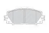 Комплект гальмівних колодок передн, LEXUS CT TOYOTA PRIUS, PRIUS PHV, VERSO S 1.5/1.8H 06.08- FERODO FDB4310 (фото 1)