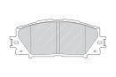 Комплект гальмівних колодок передн, LEXUS CT TOYOTA PRIUS, PRIUS PHV, VERSO S 1.5/1.8H 06.08- FERODO FDB4310