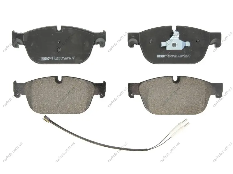 Комплект гальмівних колодок передн, DS DS 4, DS 5 CITROEN C5 III, C6, DS4, DS5 PEUGEOT 308, 308 I, 407, 508, 508 I, RCZ 1.6-3.0D 03.04- FERODO FDB4313 (фото 1)