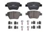 Комплект гальмівних колодок задн, AUDI A1, A3 SEAT ALTEA, ALTEA XL, LEON SKODA OCTAVIA II, SUPERB II, YETI VW BEETLE, CADDY III, EOS, GOLF VI, JETTA III, JETTA IV 1.2-3.6 02.03-07.19 FERODO FDB4316 (фото 1)