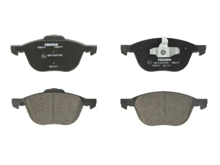Комплект гальмівних колодок передн, FORD C-MAX, C-MAX II, ECOSPORT, FOCUS C-MAX, FOCUS II, FOCUS III, GRAND C-MAX, KUGA I, KUGA II, TOURNEO CONNECT V408 NADWOZIE WIELKO 1.0-Electric 10.03- FERODO FDB4319