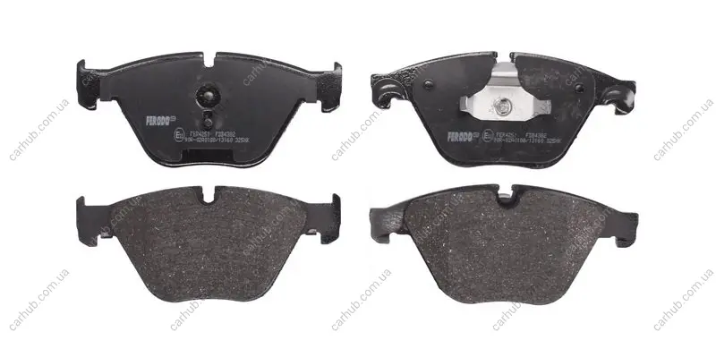 Комплект гальмівних колодок передн, BMW 5 (F10), 5 (F11), 5 GRAN TURISMO (F07), 6 (F12), 6 (F13), 6 GRAN COUPE (F06), 7 (F01, F02, F03, F04) 2.0-3.0D 09.08-10.18 FERODO FDB4382 (фото 1)