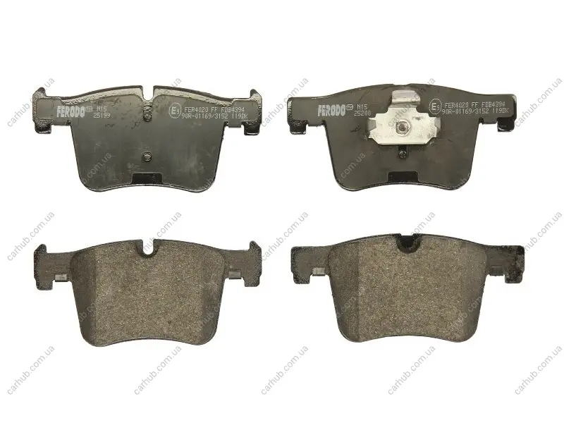 Комплект гальмівних колодок передн, BMW 1 (F20), 1 (F21), 2 (F22, F87), 2 (F23), 3 (F30, F80), 3 (F31), 3 GRAN TURISMO (F34), 4 (F32, F82), 4 (F33, F83), 4 GRAN COUPE (F36) 1.6-3.0D 09.10- FERODO FDB4394 (фото 1)