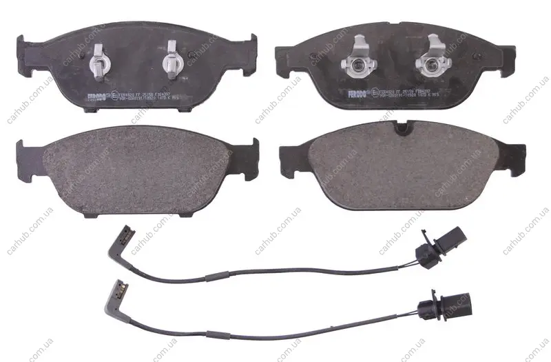 Комплект гальмівних колодок передн, AUDI A6 ALLROAD C7, A6 C7, A7, A8 D4 1.8-6.3 11.09-09.18 FERODO FDB4397 (фото 1)