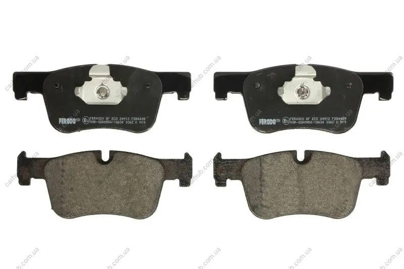 Комплект гальмівних колодок передн, BMW 1 (F20), 1 (F21), 2 (G42, G87), 3 (F30, F80), 3 (F31), 3 (G20, G80, G28), 3 (G21, G81), 3 GRAN TURISMO (F34), 4 (F32, F82), 4 (F33, F83) 1.5-2.0DH 07.11- FERODO FDB4489 (фото 1)