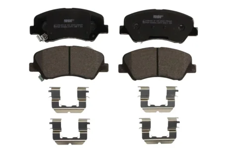 Комплект гальмівних колодок передн, HYUNDAI ACCENT IV, ACCENT V, BAYON, ELANTRA V, I20 ACTIVE, I20 II, I20 III, SOLARIS KIA CARENS IV, RIO III, RIO IV, STONIC 1.0-2.0 09.10- FERODO FDB4623