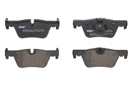 Комплект гальмівних колодок задн, BMW 1 (F20), 1 (F21), 2 (F22, F87), 2 (F23), 3 (F30, F80), 3 (F31), 3 GRAN TURISMO (F34), 4 (F32, F82), 4 (F33, F83), 4 GRAN COUPE (F36) 1.5-2.0H 07.11- FERODO FDB4670