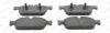 Комплект гальмівних колодок передн, MERCEDES GL (X166), GLE (C292), GLE (W166), GLS (X166), M (W166) 2.2D-5.5 06.11-10.19 FERODO FDB4693 (фото 1)