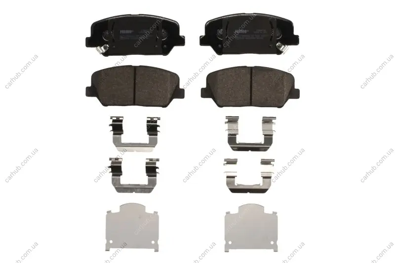 Комплект гальмівних колодок передн, HYUNDAI GENESIS, GRANDEUR, I30, VELOSTER KIA CEE\'D, OPTIMA, PRO CEE\'D 1.0-3.8 01.08- FERODO FDB4703 (фото 1)