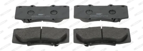 Комплект гальмівних колодок передн, TOYOTA HILUX VII 2.5D/3.0D 03.05-09.15 FERODO FDB4715