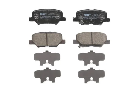 Комплект гальмівних колодок задн (без комплектуючих), CITROEN C4 AIRCROSS MAZDA 6 MITSUBISHI ASX, OUTLANDER III PEUGEOT 4008 1.6-3.0 02.10- FERODO FDB4739