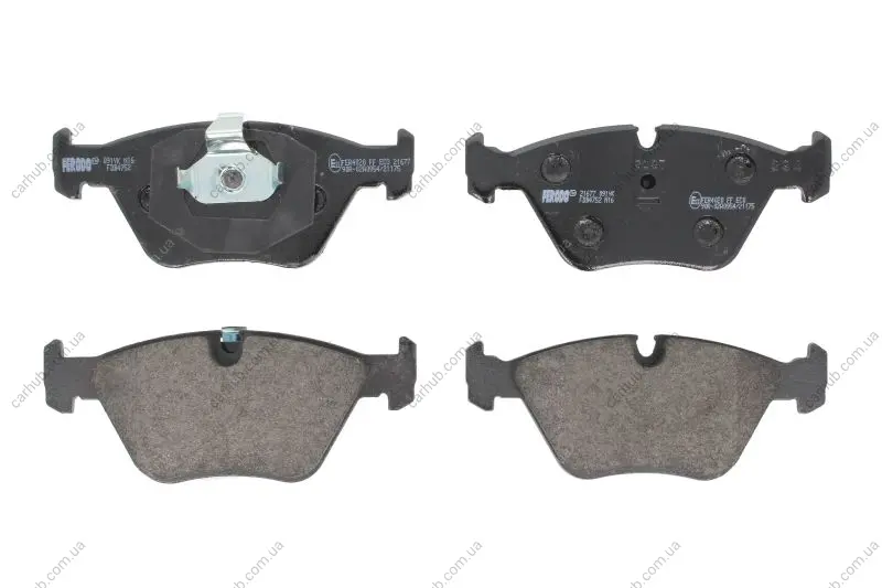 Комплект гальмівних колодок передн, BMW 3 (E46), 5 (E34), 7 (E32), X3 (E83), Z4 (E85), Z4 (E86) MG ZT, ZT- T 2.0-4.6 03.85-12.11 FERODO FDB4752 (фото 1)