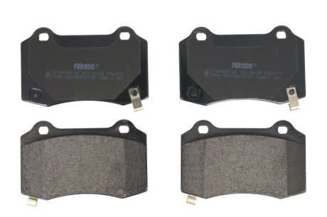 Комплект гальмівних колодок задн, CHEVROLET CAMARO CHRYSLER 300C DODGE CHALLENGER, CHARGER JEEP GRAND CHEROKEE, GRAND CHEROKEE III, GRAND CHEROKEE IV TESLA MODEL S 2.7-Electric 09.04- FERODO FDB4777