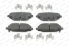 Комплект гальмівних колодок задн, CHRYSLER TOWN & COUNTRY, VOYAGER V DODGE GRAND, JOURNEY FIAT FREEMONT LANCIA VOYAGER VW ROUTAN 2.0D-4.0 06.07- FERODO FDB4778 (фото 1)