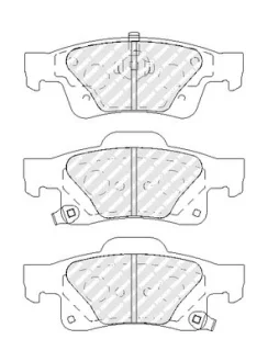 Комплект гальмівних колодок задн, JEEP GRAND CHEROKEE, GRAND CHEROKEE IV 3.0-6.4 11.10- FERODO FDB4819
