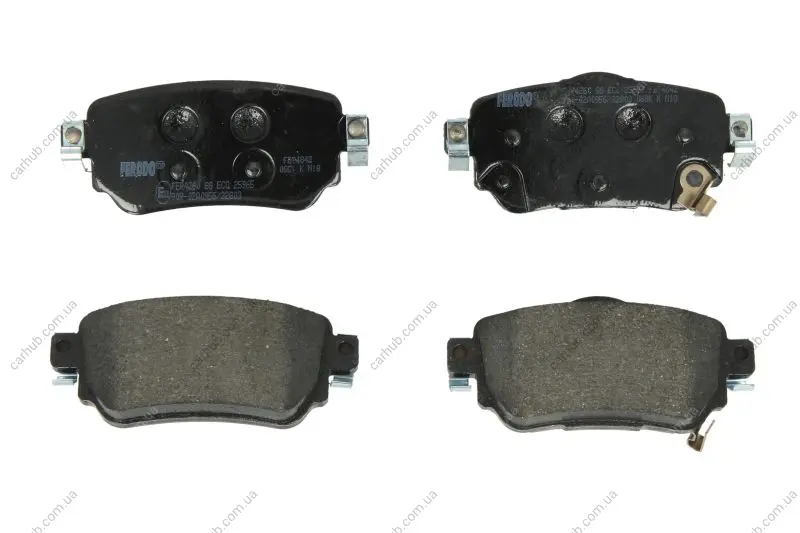 Комплект гальмівних колодок задн, NISSAN LEAF, QASHQAI II, X-TRAIL, X-TRAIL III RENAULT KADJAR, KOLEOS II 1.2-Electric 11.13- FERODO FDB4842 (фото 1)