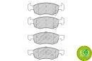 Комплект гальмівних колодок передн, OPEL CORSA E 1.0-1.4LPG 09.14- FERODO FDB4866