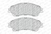 Комплект гальмівних колодок передн, SUZUKI S-CROSS, SX4 S-CROSS, VITARA 1.0-1.6D 08.13- FERODO FDB4884 (фото 1)