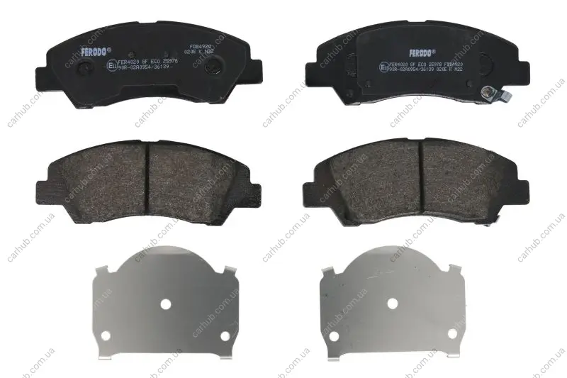 Комплект гальмівних колодок передн, HYUNDAI I10 II, I10 III 1.0/1.0LPG/1.2 08.13- FERODO FDB4920 (фото 1)